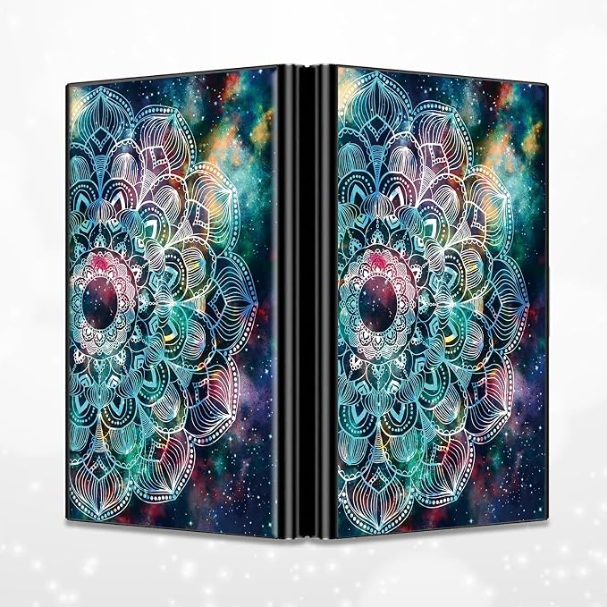 BWEGRHE Slim Credit Card Holder, Art Mandalas RFID Blocking Metal Wallet - Image 4