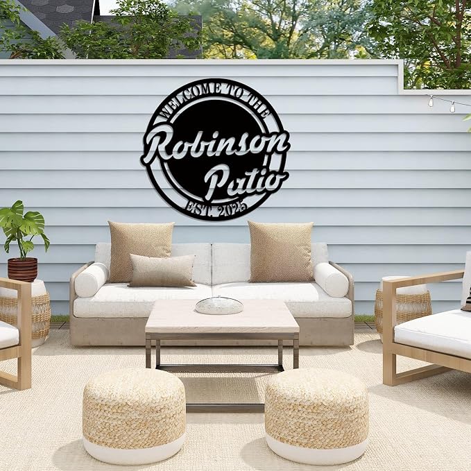 Personalized Patio Signs Outdoor Custom Last Name Sign Personalized Family Name - Image 4
