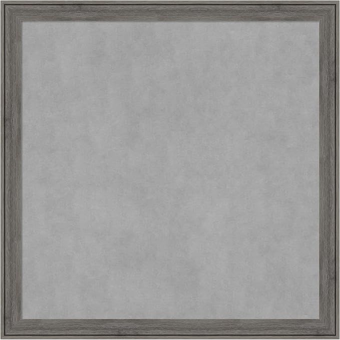 Amanti Art Grey Framed Magnetic Board 27x27 Medium Vision Board by AmantiArt