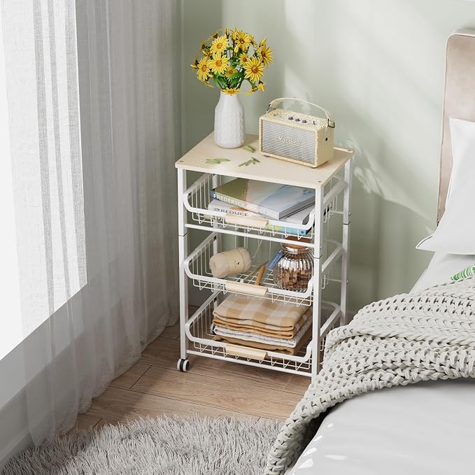 NiuYichee 4-Layer Fruit Basket Kitchen Food Organizer and Rack, Stackable - Image 6