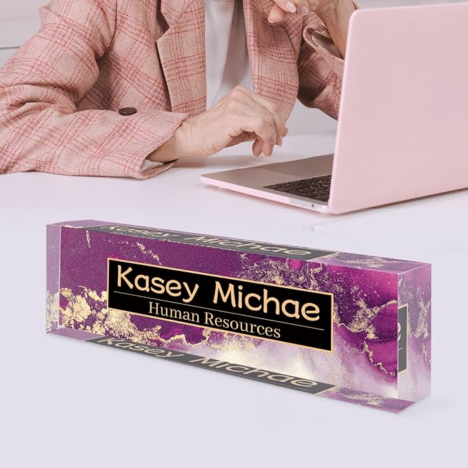SalaGraphics Desk Name Plate Personalized, Custom - Image 5
