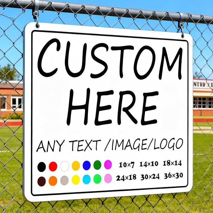Custom Signs Outdoor-30×24inches-Large size, Prefabricated holes, - Image 8
