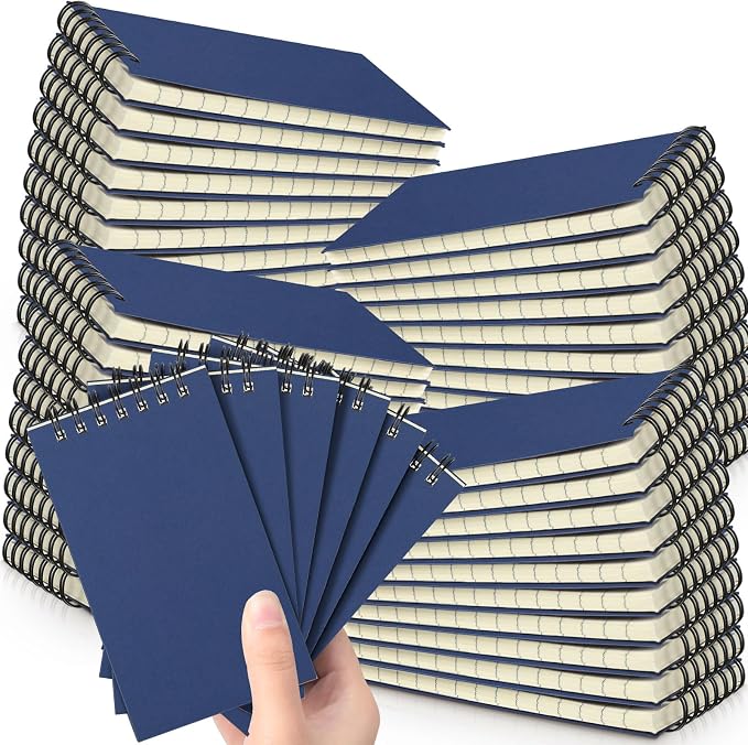 Tenceur 54 Pcs Pocket Notebook Bulk Small 3x5 Inch Spiral Notepads Mini Top by Tenceur