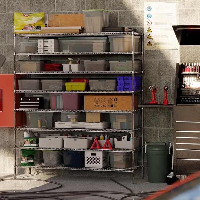 Regal Altair 24" Deep x 72" Wide x 86" Height Wire Shelving Kit | 8-Tier | NSF - Image 6