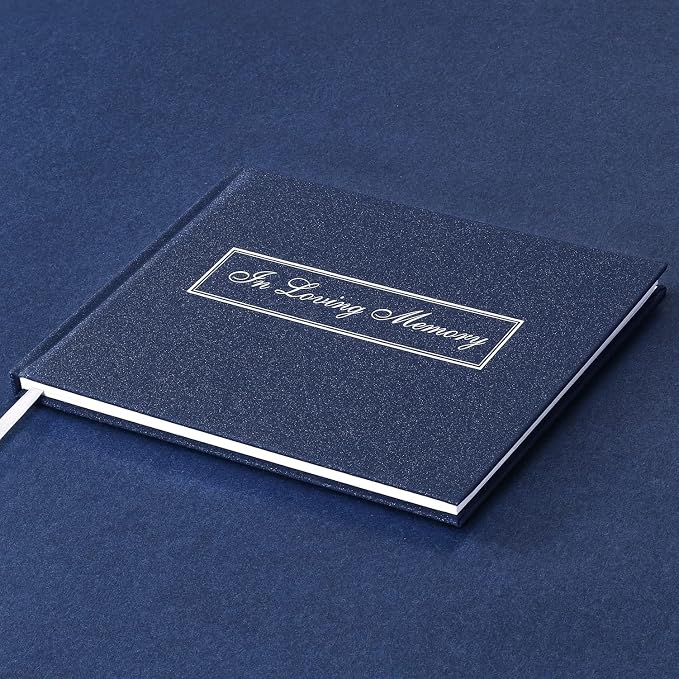 Spacobo Funeral Guest Book for Memorial Service in Loving Memory Guest Book for - Image 2