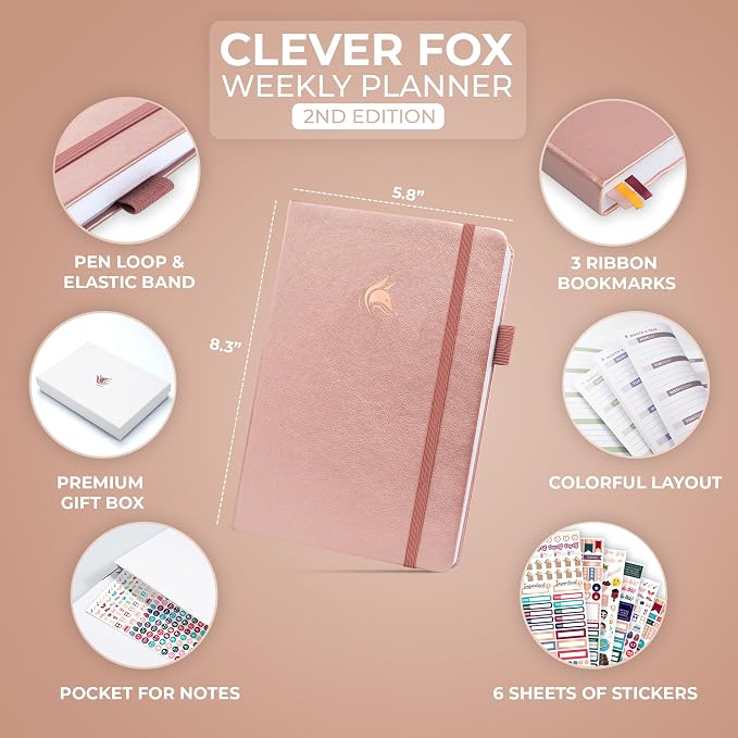 Clever Fox Planner 2nd Edition – Colorful Weekly & Monthly Goal Planner - Image 2