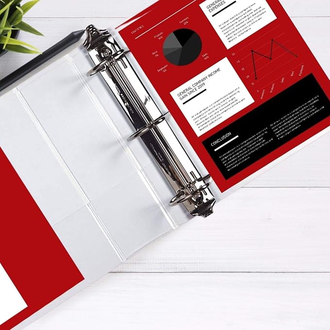 3 Ring Binder, 2.5" Professional Angle D-Rings, Presentation Folder - Image 6