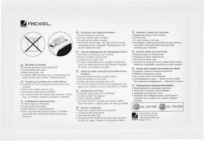 Rexel Shredder Oil Sheets, A5 Size, Shredder Maintenance - Image 3