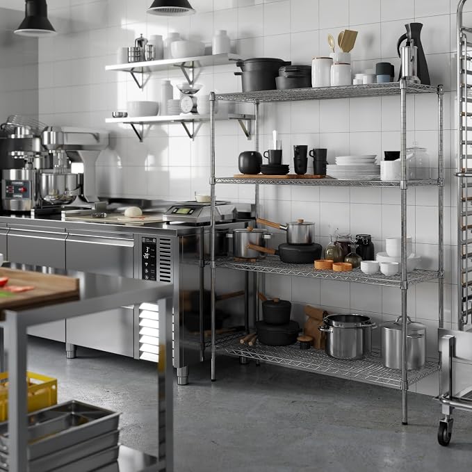 Regal Altair 18" Deep x 48" Wide x 64" Height Wire Shelving Kit | 4-Tier | NSF - Image 2