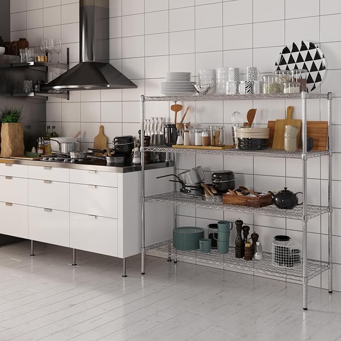 Regal Altair 18" Deep x 54" Wide x 54" Height Wire Shelving Kit | 4-Tier | NSF - Image 2