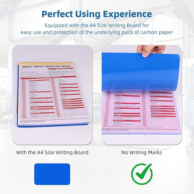 30-Pack Annual Vehicle Inspection Report Form, 3-Ply Carbonless Form and - Image 4