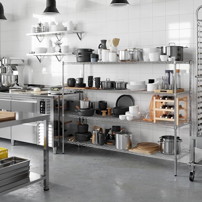 Regal Altair 21" Deep x 72" Wide x 54" Height Wire Shelving Kit | 4-Tier | NSF - Image 5
