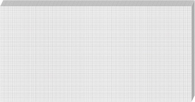 Fuyoooo 25 Sheet Graph Paper Pad 24" x 48" Large Graph 1" and 1/4" Ruled Grid by Fuyoooo