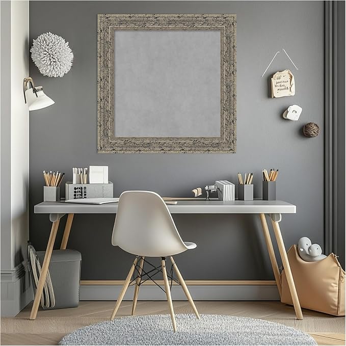 Amanti Art Silver Framed Magnetic Board 25x25 Medium Vision Board - Image 6