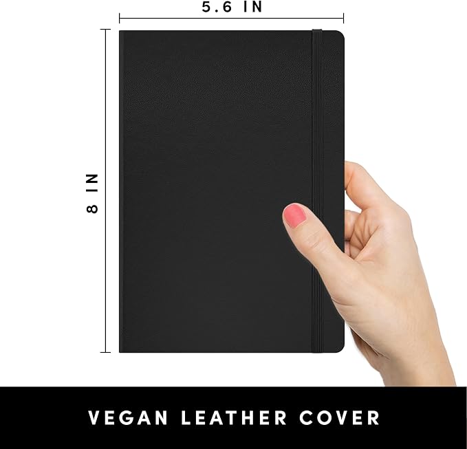 PAPERAGE Lined Journal Notebook, 252 Pages, Medium 5.6 in x 8 in - Image 2