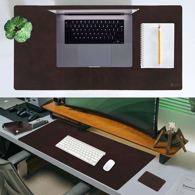 Elizo Leather Desk Mat Desk Pad Blotter Set - Image 6