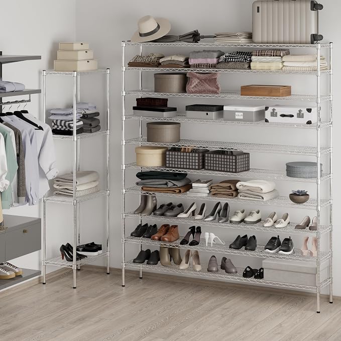 Regal Altair 14" Deep x 72" Wide x 86" Height Wire Shelving Kit | 10-Tier | NSF - Image 5