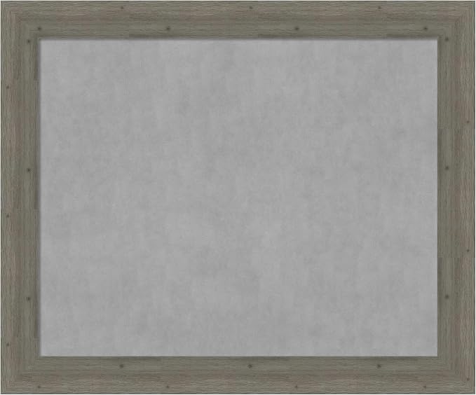 Amanti Art Grey Framed Magnetic Board 39x47 X-Large Vision Board by AmantiArt