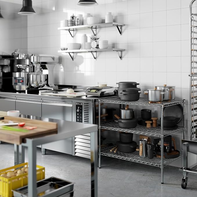 Regal Altair 24" Deep x 36" Wide x 34" Height Wire Shelving Kit | 3-Tier | NSF - Image 8