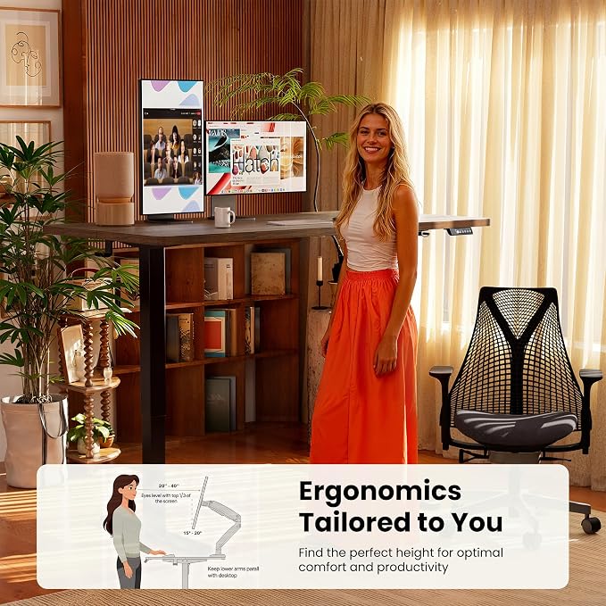 ErGear Height Adjustable Electric Standing Desk, 31.5 x 18.9 Inches Sit Stand - Image 7