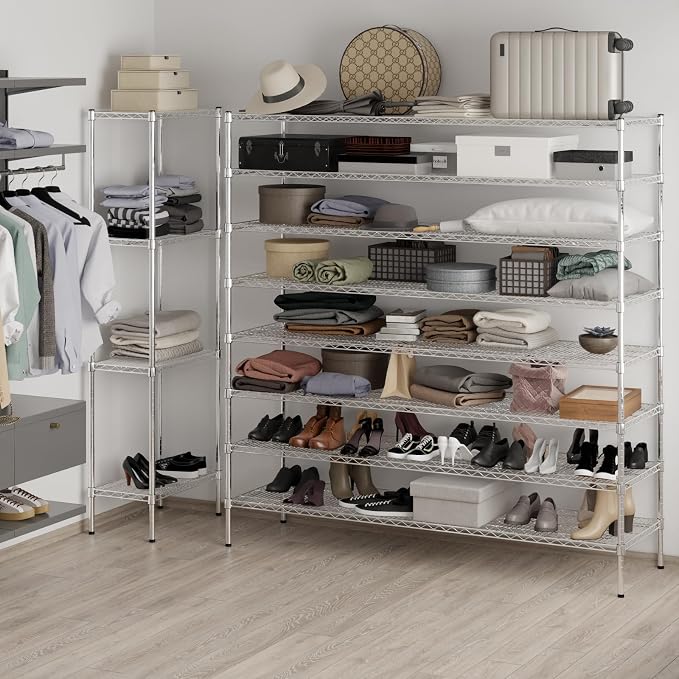 Regal Altair 21" Deep x 72" Wide x 74" Height Wire Shelving Kit | 8-Tier | NSF - Image 5