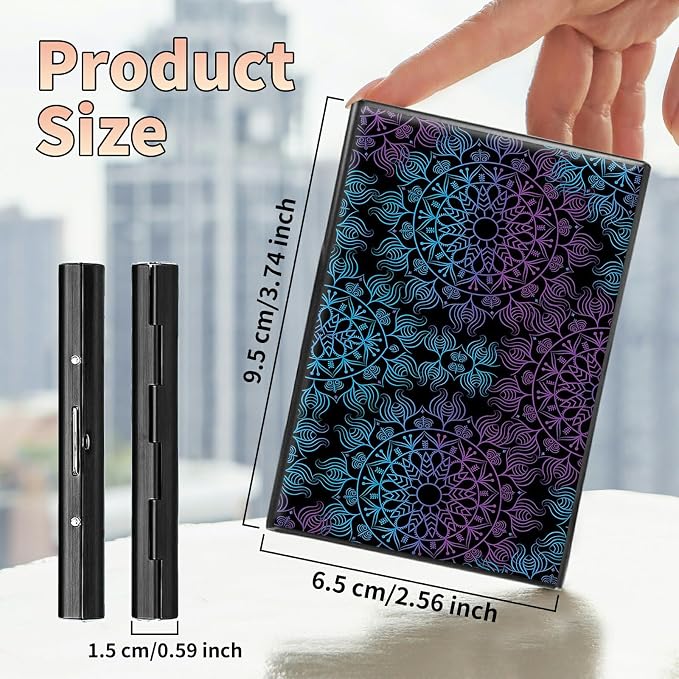 BWEGRHE Slim Credit Card Holder, Aluminum Minimalist Hard Case Pocket-Sized - Image 2