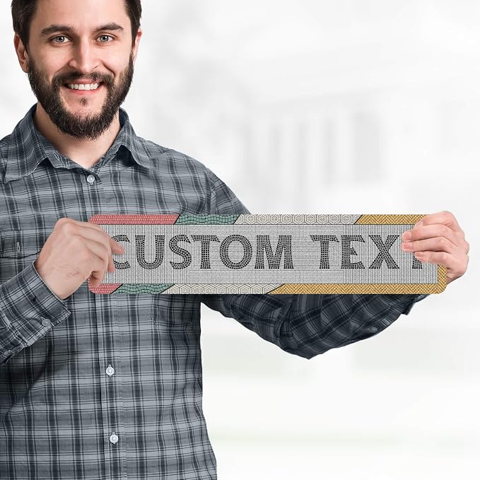 Custom Sign, Custom Street Sign, 11 Font Colors, 13 Font Styles, 4 Hole Options - Image 2