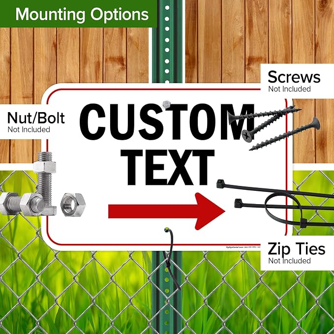 Custom Arrow, Custom Directional Sign, Right Arrow, 12x18 Inches, Rust Free - Image 5