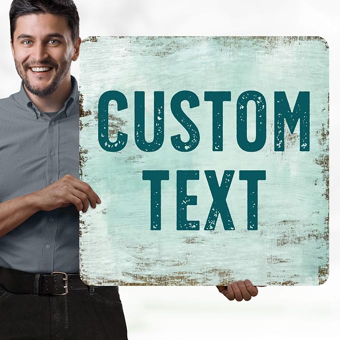 Custom Sign, Custom Street Sign, 11 Font Colors, 13 Font Styles, 4 Hole Options - Image 2