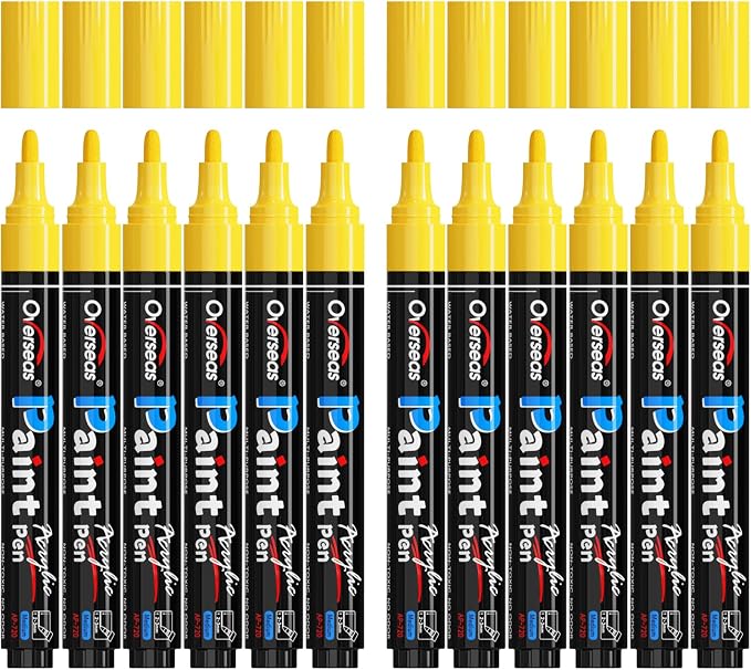 Overseas Yellow Paint Pens Paint Markers by Overseas