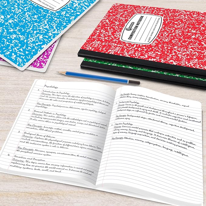 Rosmonde 2000 Pack Composition Notebook Bulk, College Ruled, Full Pallet of - Image 5