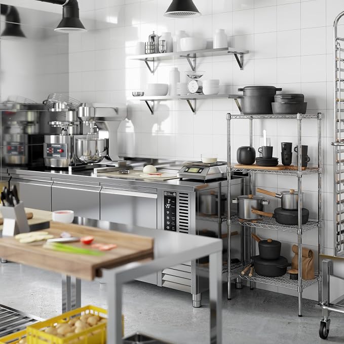 Regal Altair 14" Deep x 24" Wide x 54" Height Wire Shelving Kit | 4-Tier | NSF - Image 5