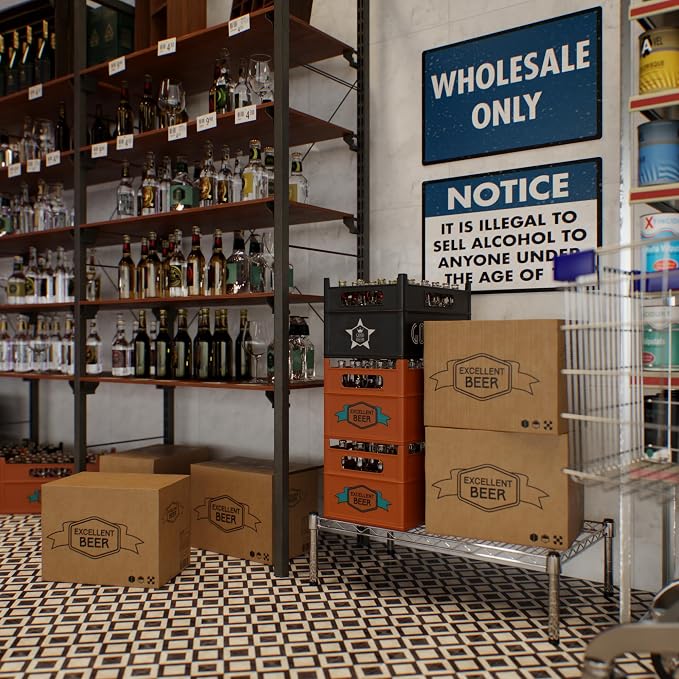 Regal Altair 18" Deep x 30" Wide x 8" Height 1-Tier Wire Shelving Kit | NSF - Image 2