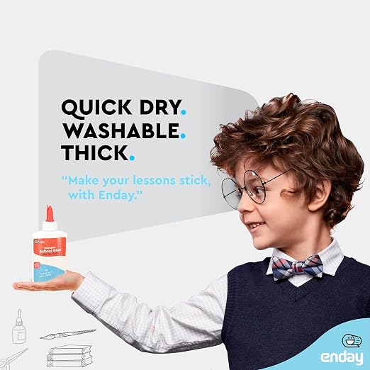 Liquid Glue - 4 oz Washable School Glue, Glue Bulk, Non-Toxic Liquid Glue - Image 8