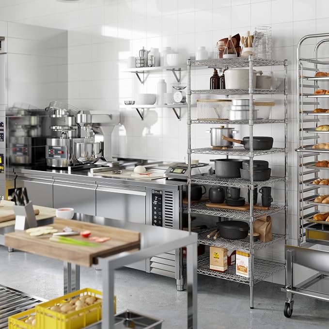 Regal Altair 24" Deep x 24" Wide x 74" Height Wire Shelving Kit | 8-Tier | NSF - Image 2