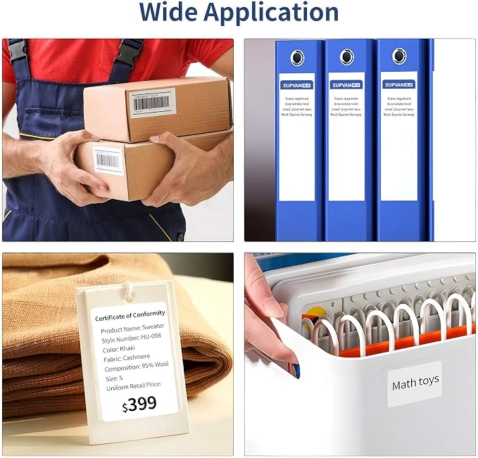 Risio Thermal Labels 2"x1.18", 220 Labels/Roll, Waterproof, Oil-Resistant - Image 6