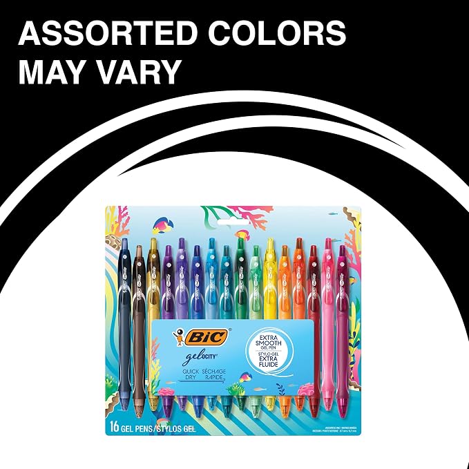 BIC Gelocity Quick Dry Ocean Themed Gel Pen Set - Image 2