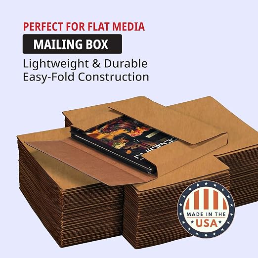 Tape Logic Literature Mailer, 12 1/8" x 9 1/8" x 2", Kraft Easy-fold mailer - Image 4
