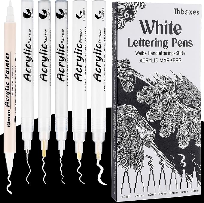 Thboxes White Pens Set by Thboxes