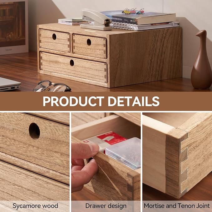 Kirigen Wooden Desktop Organizer - Image 5