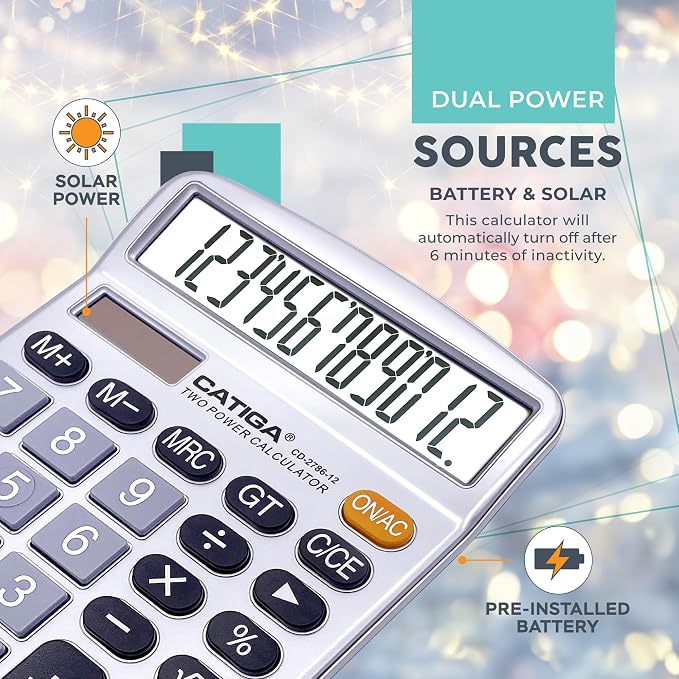 CATIGA 12 Digits Desktop Calculator - Image 5