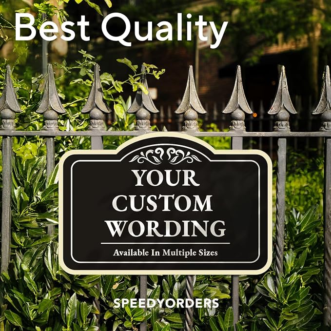 Personalized Custom Decorative Outdoor Metal Signs, 18x12 Inches, Waterproof - Image 7