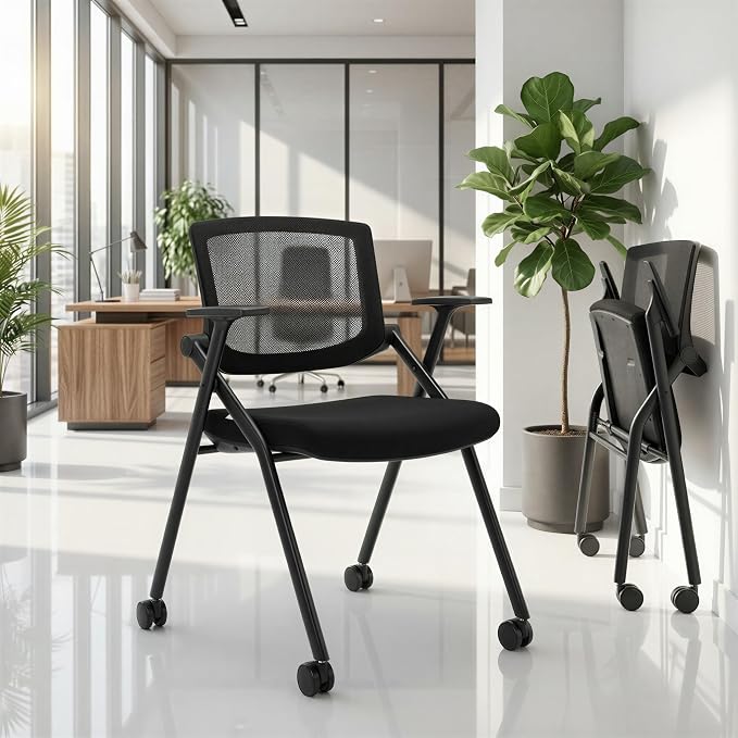 BROBRIYO 2 Pack Stackable Conference Room Chairs by Brobriyo