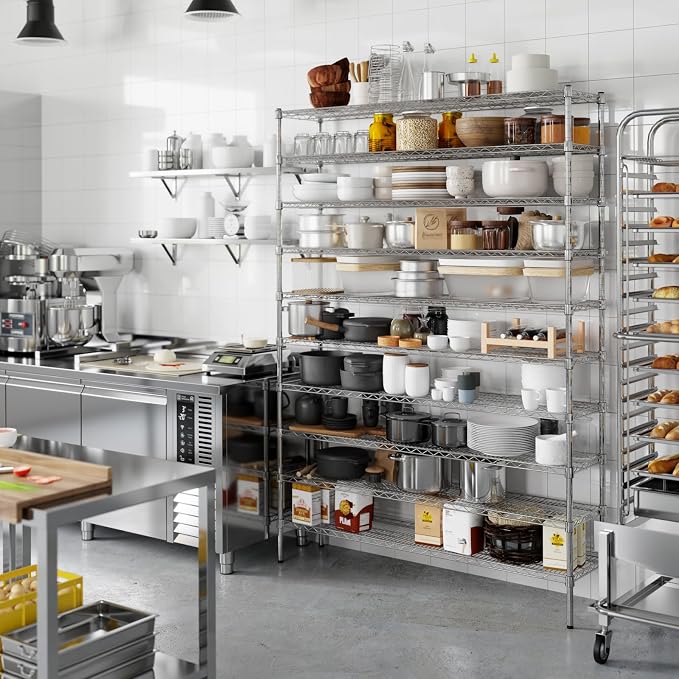 Regal Altair 14" Deep x 60" Wide x 86" Height Wire Shelving Kit | 10-Tier | NSF - Image 7