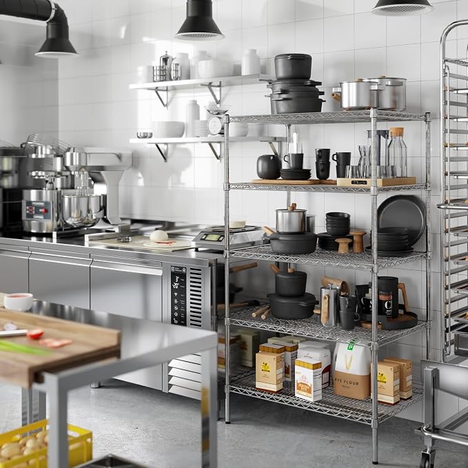 Regal Altair 24" Deep x 36" Wide x 64" Height Wire Shelving Kit | 5-Tier | NSF - Image 6
