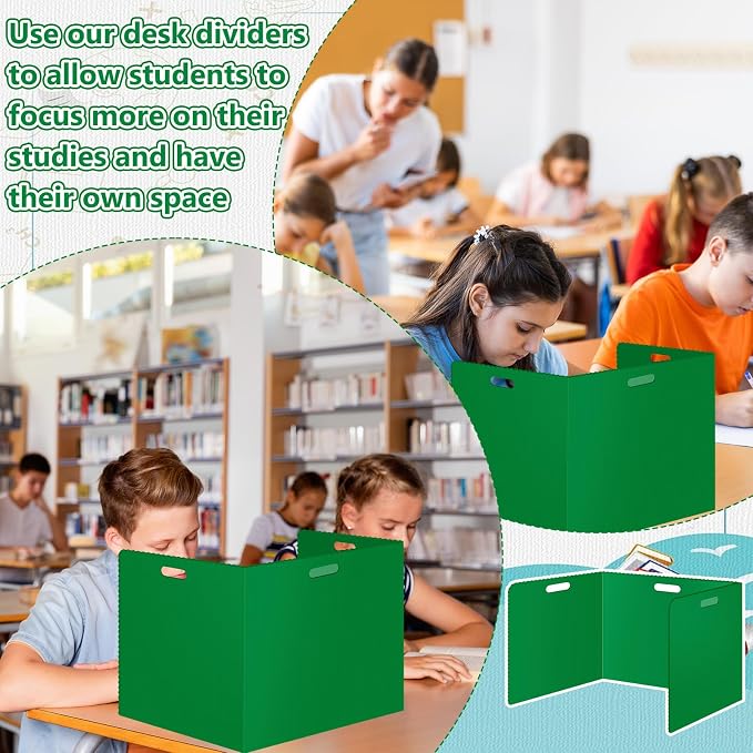 24Pack Desk Dividers for Students 14 × 17.5 × 14 Inch Plastic Durable and - Image 7