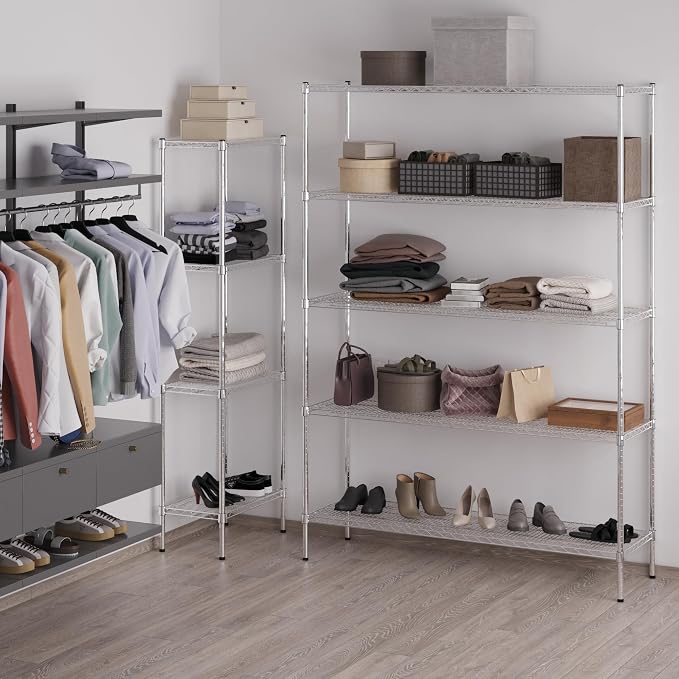 Regal Altair 18" Deep x 60" Wide x 86" Height Wire Shelving Kit | 5-Tier | NSF - Image 5