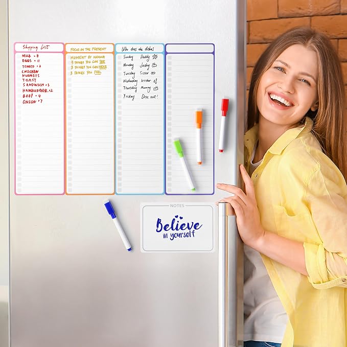 Mr. Pen- 4" x 12" Magnetic Dry Erase to Do List, Neon Style, 4X Dry Erase to Do - Image 9