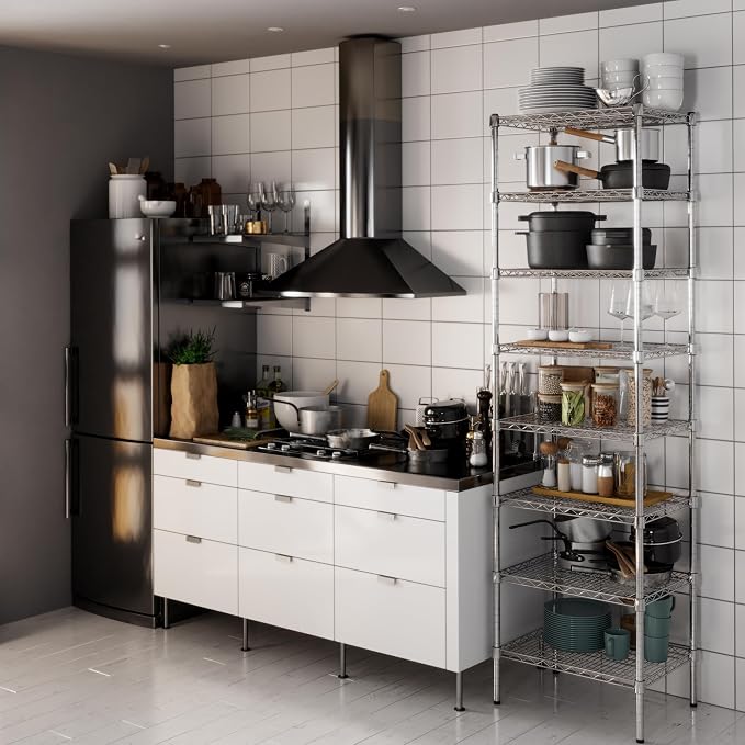 Regal Altair 18" Deep x 24" Wide x 86" Height Wire Shelving Kit | 8-Tier | NSF - Image 6