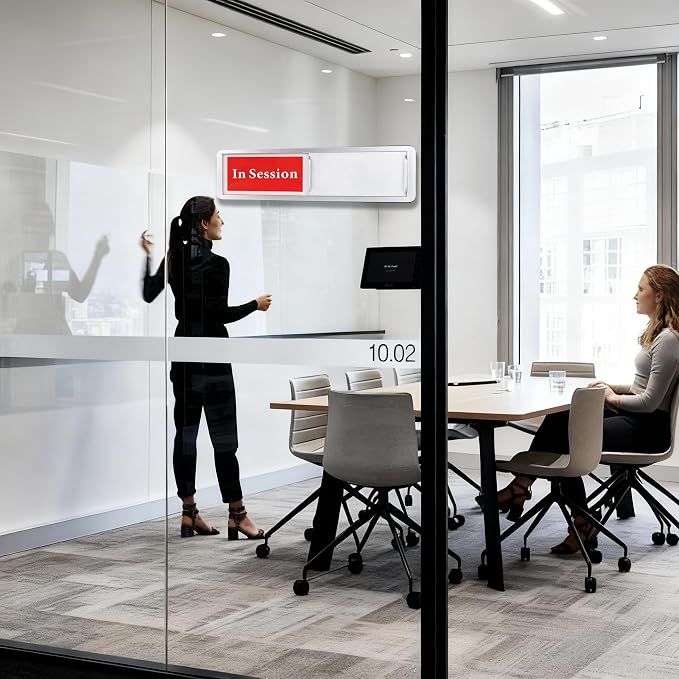 In Session or Available Door Sign, Sliding Privacy Indicator - Image 3